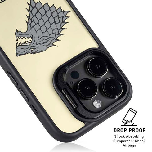 Game of Thrones: House Stark Sigil iPhone 14 Pro Kickstand Case
